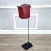 FixtureDisplays®MDF Donation Box Floor Stand Lobby Foyer Tithes & Offering Suggestion Collection Ballot Box 11065+1040S